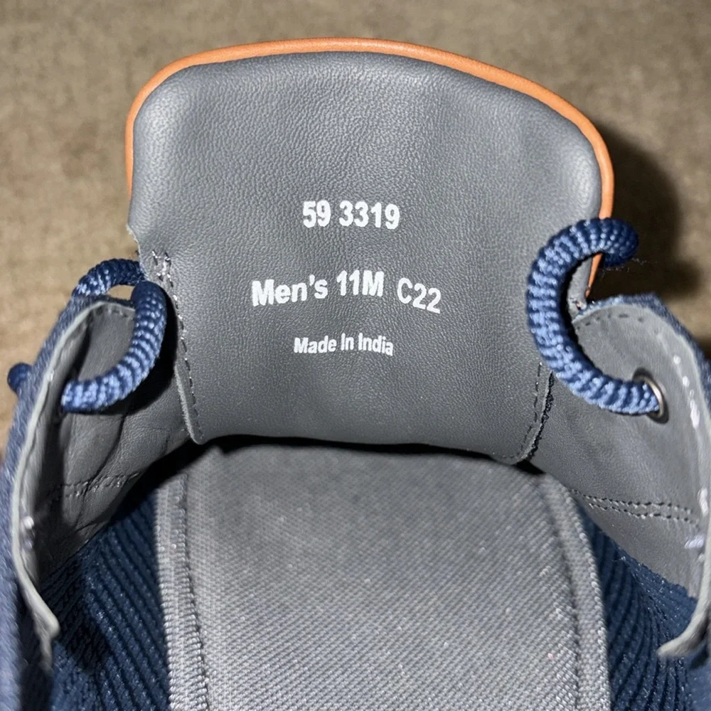 Navy and Brown Men’s Sneaker, size 11 but runs big
